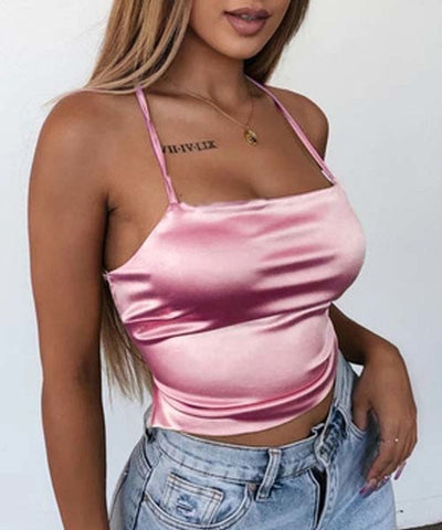 Pbong mid size graduation outfit romantic style teen swag clean girl ideas 90s latina aestheticCrop Top Women Y2k Backless Printed Tube Top Sexy Spahetti Strap Back Bandage Summer Top Ladies Hem Asymmetric Camisole