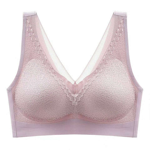 Plus Size Bra 3XL4XL Seamless Bras For Women Underwear BH Sexy Lace Brassiere Push Up Bralette With Pad Vest Top Bra