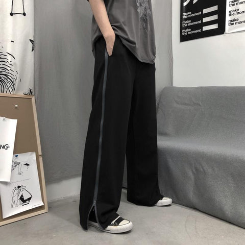 Pants Women Printed Leisure Chic Unisex Couples Trousers Harajuku Womens Loose Daily Setreetwear Hip-hop Ins Retro New Ulzzang