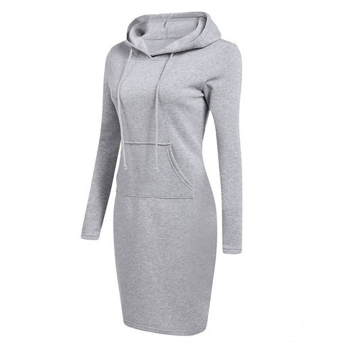 New Hoodie Women Dress Casual Hooded Pocket Long Sleeve Pullover  Sweatshirts Womens Fashion Hooded Autumn Winter Dropshipping