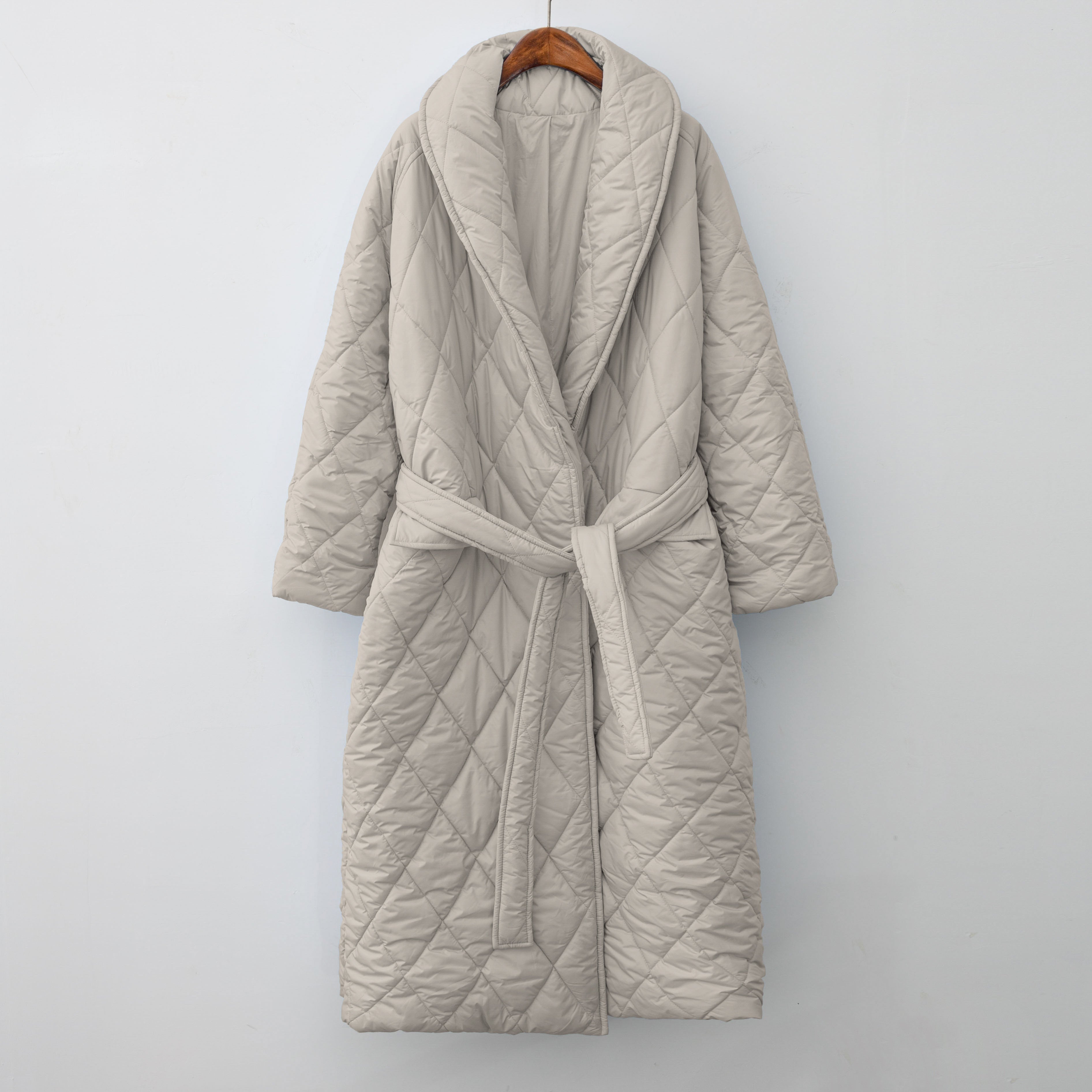 Autumn Winter Fashion Women Puffer Coat oversized Maxi Robe Long parka Casual outerwear