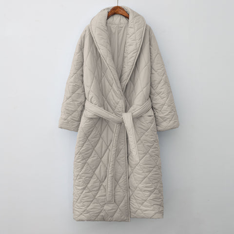 Autumn Winter Fashion Women Puffer Coat oversized Maxi Robe Long parka Casual outerwear