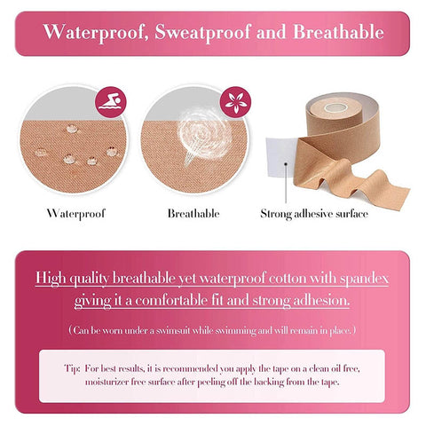 pbong 1 Roll Women Push Up Bras For Self Adhesive Silicone Breast Stickers Strapless Body Invisible Bra DIY Breast Lift Up Boob Tape