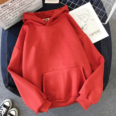 Merry Christmas gift Snow deer print Harajuku hoodie women winter jacket Red Kawaii sweatshirt Korean style Pullovers clothes