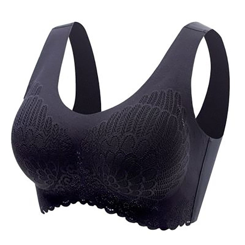 Link Plus Size Bra 3XL4XL Seamless Bras For Women Underwear BH Sexy Bralette With Pad Vest Top Bra