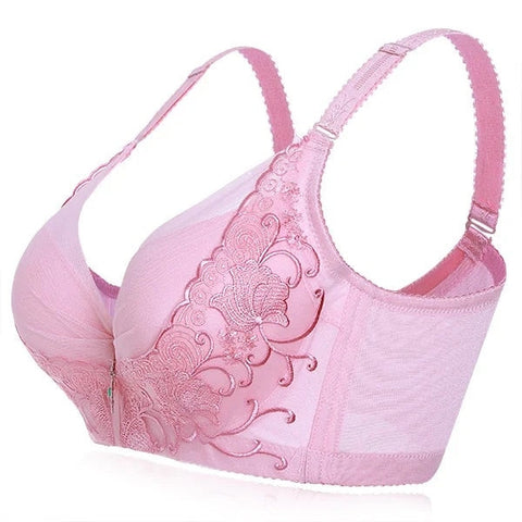 Women Bras Embroidered Plus Size Thin Women Adjustable Bra Comfortable Breathable Full Cup Underwear Lace Breast Women Bra