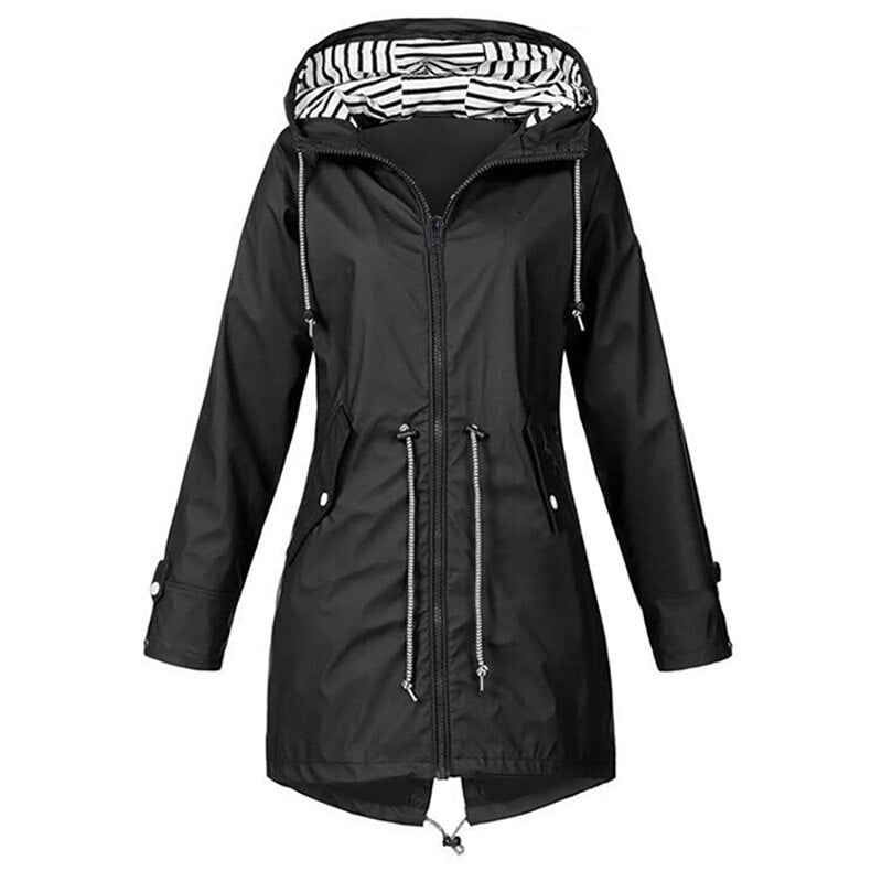 Women Raincoat Transition Jacket SunsetAutumn Winter Rain Coat Hiking Jacket Outdoor Camping Jacket Coat Sport Clothing