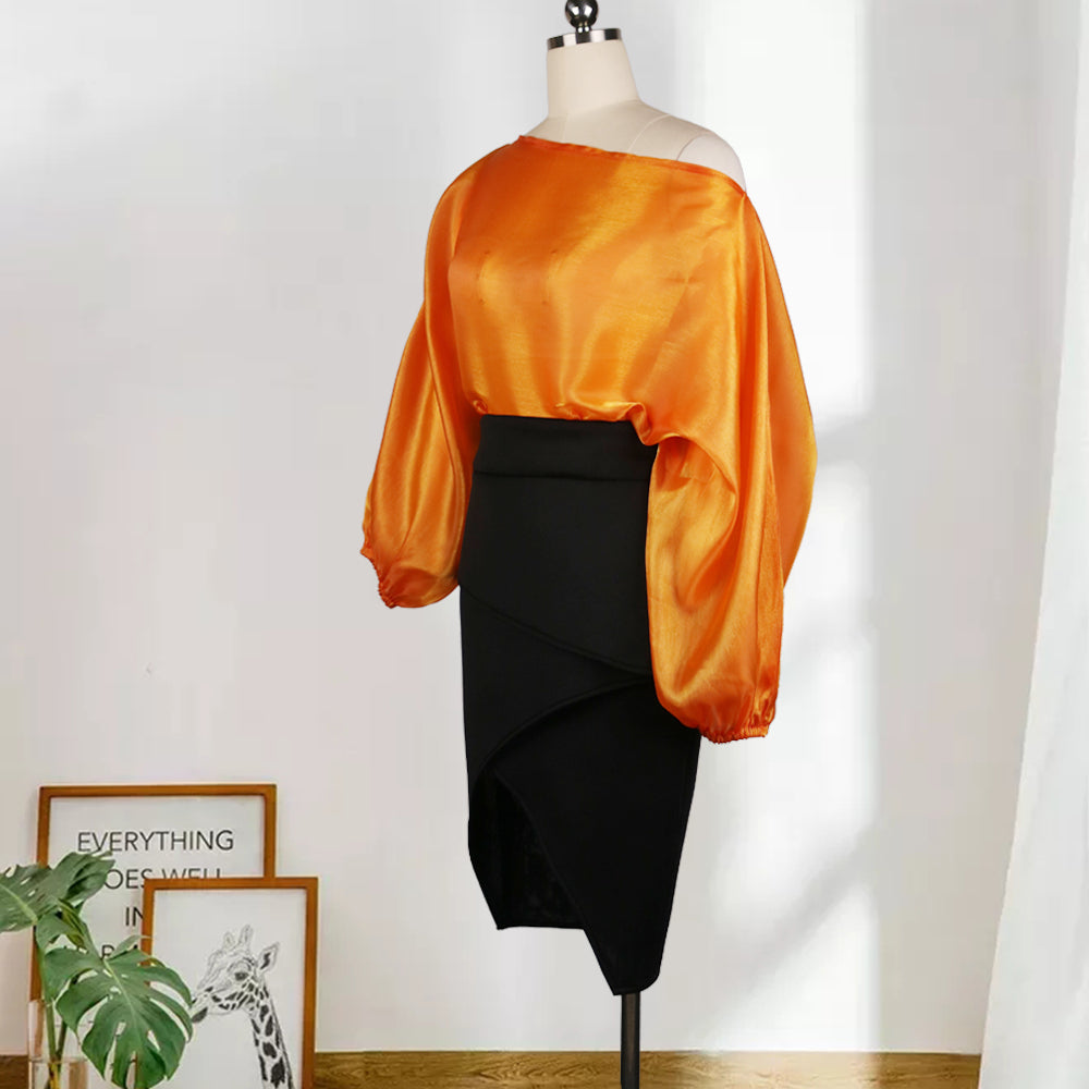 Pbong mid size graduation outfit romantic style teen swag clean girl ideas 90s latina aestheticWomen Blouse Off Shoulder Tops Shirt Transparent Long Lantern Sleeve Sexy See Through Spring Summer New Fashion Lady Bluas