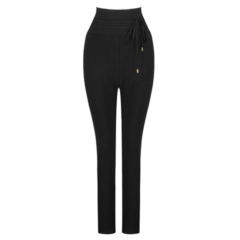 Pbong High Quality Black Grey Pink Rayon Bandage Pant Sexy Fashion Celebrity Pant