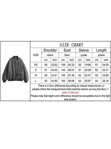 Women Solid Zipper Cotton Coat Autumn Winter Vintage Female Long Sleeve Loose Jacket Chic Warm High Street Jacket