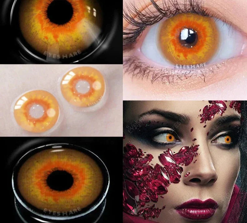 1Pair Cosplay Color Contact Lenses for Eyes Multicolored Contact Lenses Anime Accessories Anime Lenses Halloween Lneses