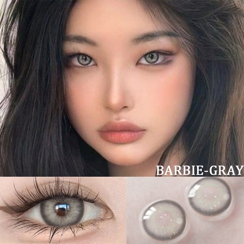 1 Pair 0~-8.00 Myopia Lenses Big Eye Lenses Colored Contact Lenses for Eyes Natural Contact Diopter Contact Lenses