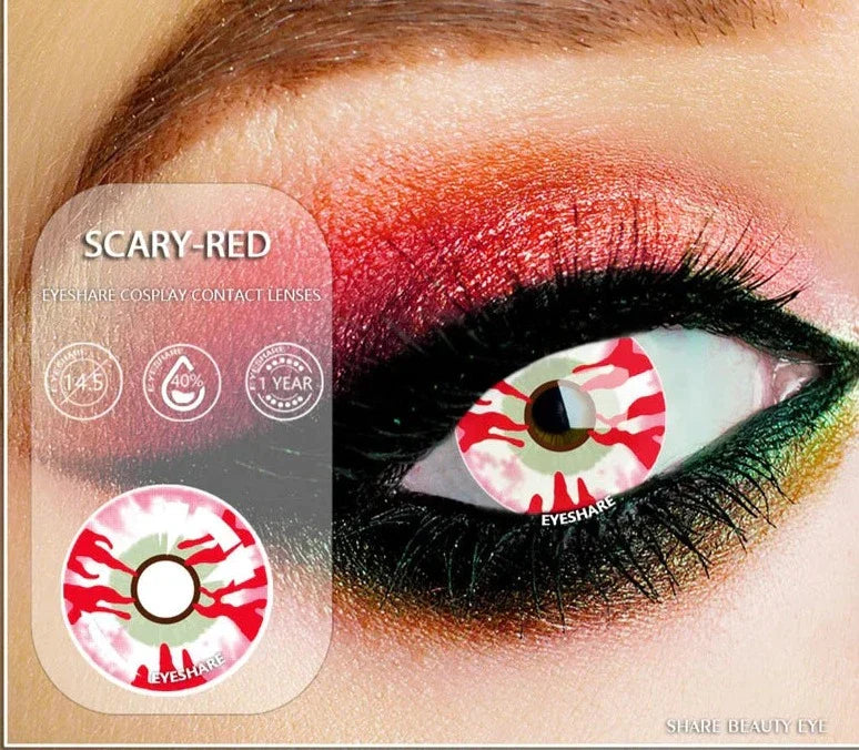 1Pair Color Contact Lenses for Eyes Cosplay Contact Lenses Crazy Lenses Halloween Eye Lenses Yearly Lense Fast Delivery