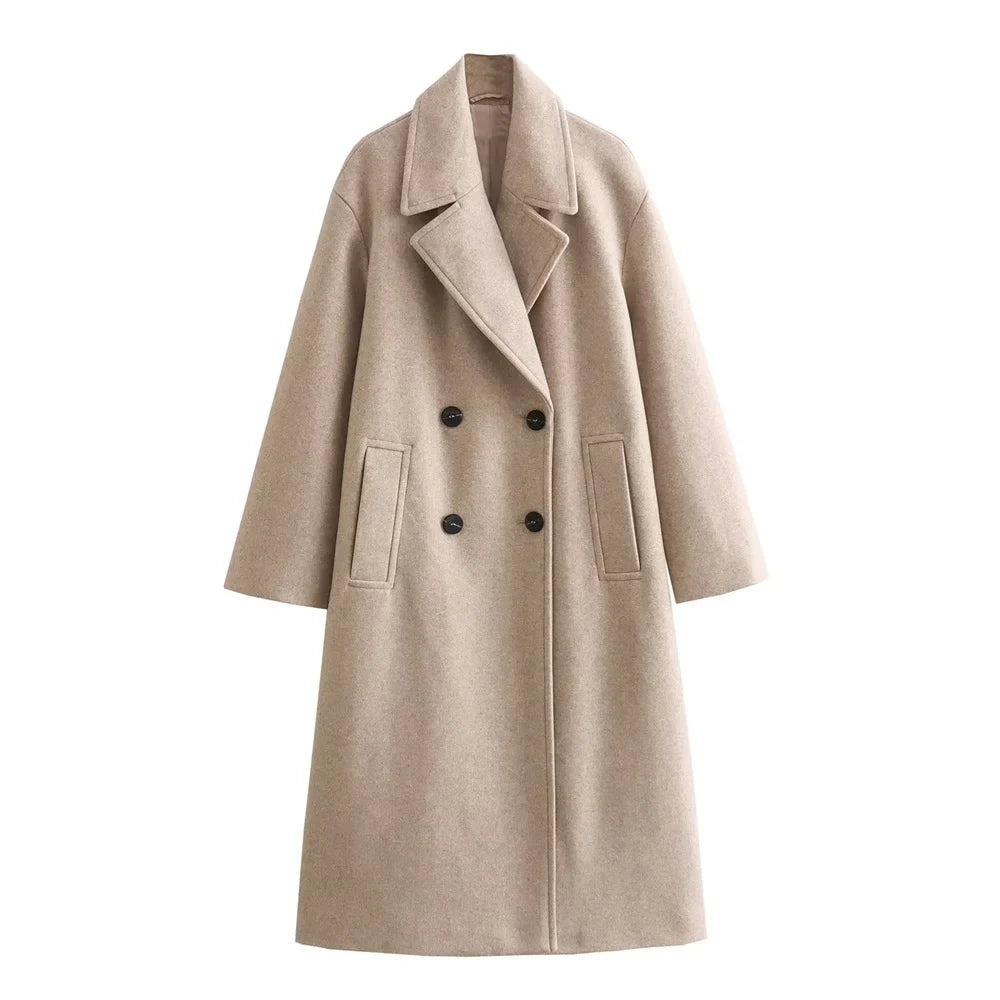 Autumn/Winter New Women's Wear New Fashion Casual Versatile Soft Loose Long Coat Coat