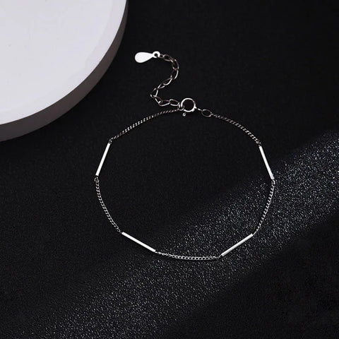 New 925 Sterling Silver Square Bracelet Simple Style Shiny Bracelet Gifts for Women Free Shipping Exquisite Fashion Jewelry