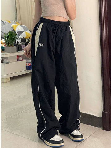 Casual Baggy Sweatpants Women Korean Harajuku Oversize Wide Leg Cargo Pants Joggers Hip Hop Streetwear Female Trousers