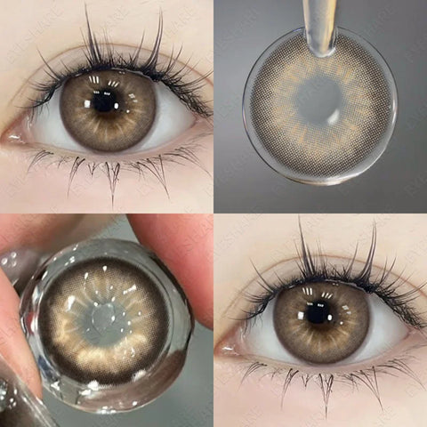 1 Pair Color Contact Lenses for Eyes Big Eye Lenses Blue Contacts Gray Lenses Brown Lenses Yearly Cosmetic Eye Lenses