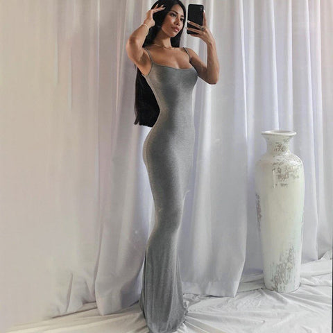 European and American Fashion Classics Women's Clothing Personalized Sling Flat Mouth High Girl Kardashian over the Knee Mop Dre