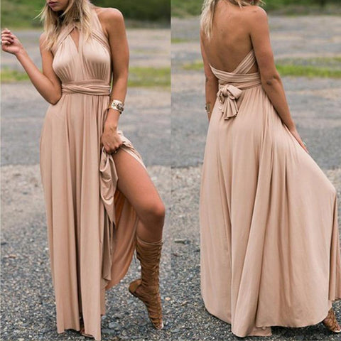 Sexy Women Boho Maxi Club Dress Red Bandage Long Dress Party Multiway Bridesmaids Convertible Infinity Robe Longue Femme