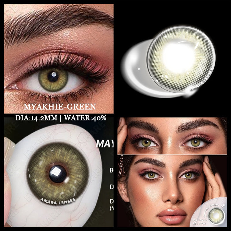 1 Pair Colored Contact Lenses Natural Look Fast Delivery Brown Eye Lenses Gray Contact Green Eye Lenses Blue Lenses