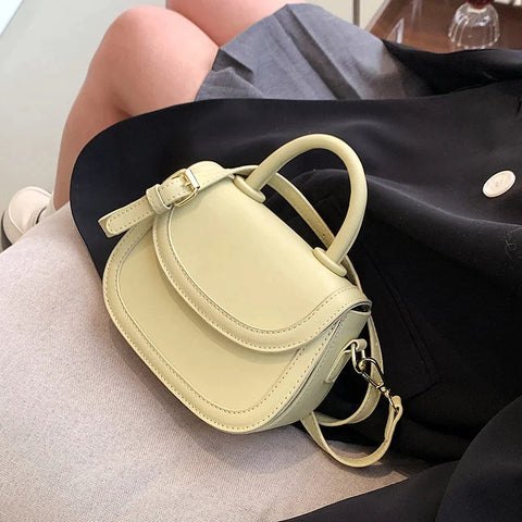 Kawaii Cute Mini Totes PU Leather Crossbody Bags with Short Handles for Women Fashion Trend Shoulder Side Bag Handbag