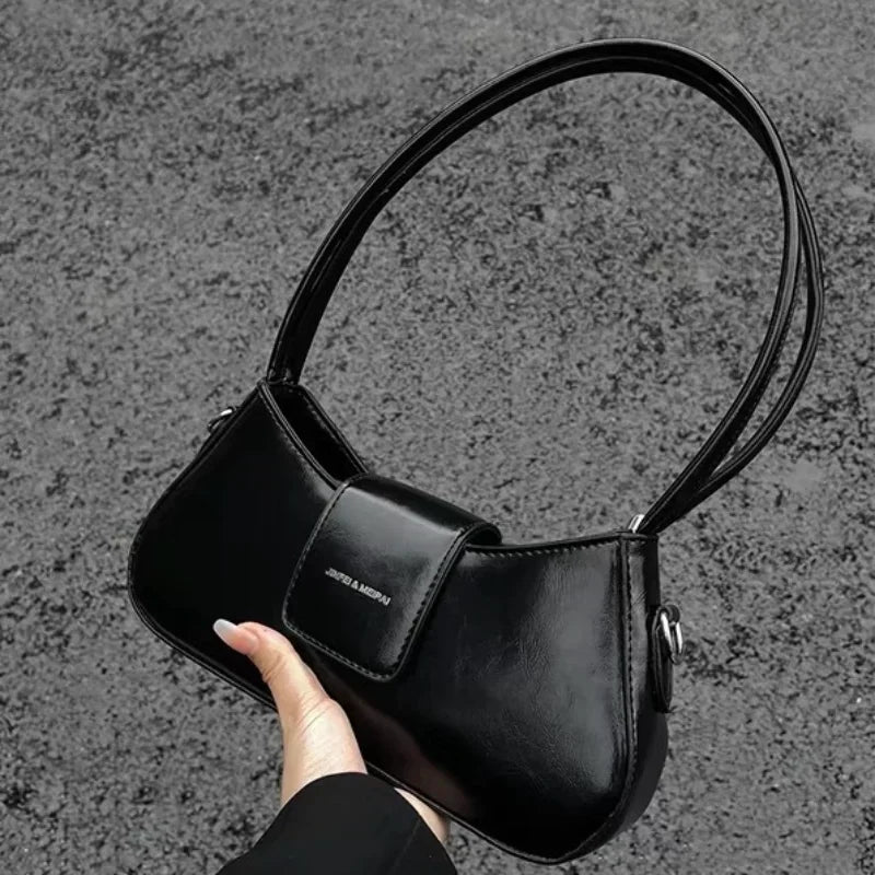 Luxury Shoulder Bags Pu Leather Underarm Crossbody Bag Women Summer Fashion Simple Shoulder Handbag and Purse