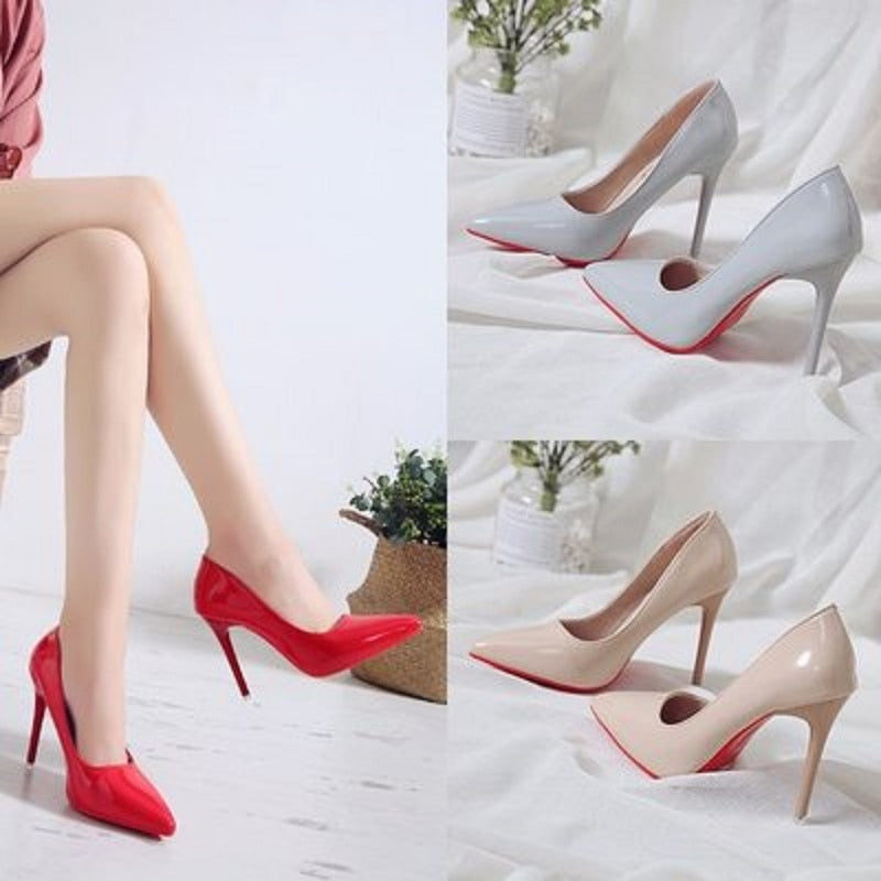 Bed High Heels Fun One-time Sexy High Heels Bed Foot Fetish Alternative Passion Sexy Red Bottom Zapatos De Mujer Pumps