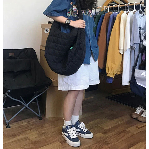 Streetwear Pure Cotton Shorts Women Harajuku Oversized Cargo Shorts Summer Korean Black White Wide Leg Sports Short Pants