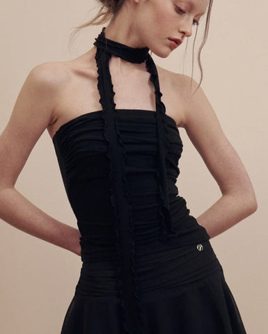 Summer Sexy Off-Shoulder Lace Women Crop Top Casual Strapless Halter Streetwear Fashion Club Party Lady Tank Top