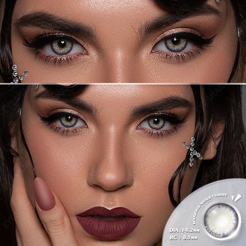 Color Contact Lenses 1Pair Colored Contacts for Eyes Brown Colorful Eyes Lenses Blue Lenses Yearly Eye Contacts Lens