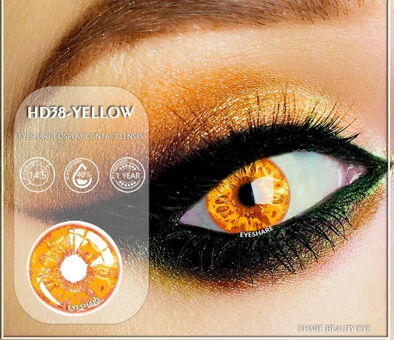 1Pair Color Contact Lenses for Eyes Cosplay Contact Lenses Crazy Lenses Halloween Eye Lenses Yearly Lense Fast Delivery