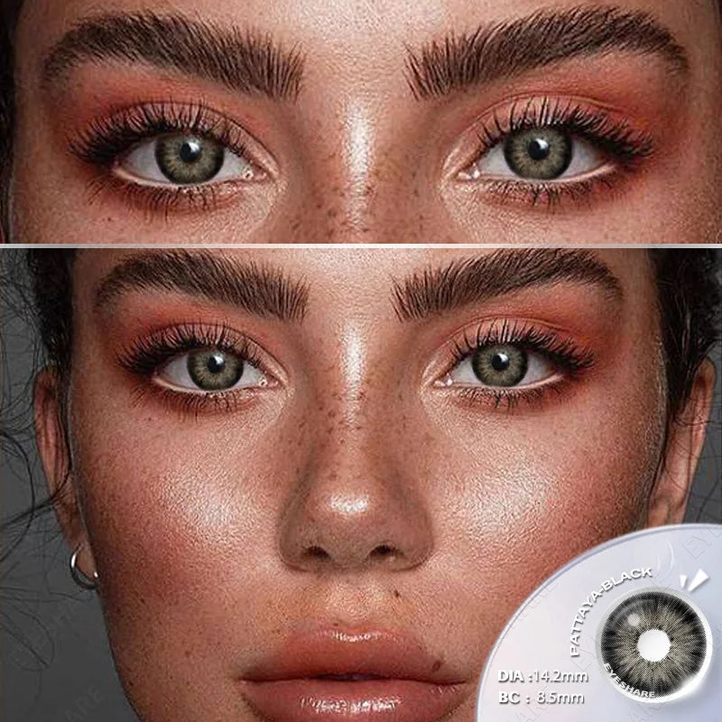 Color Contact Lenses 1Pair Colored Contacts for Eyes Brown Colorful Eyes Lenses Blue Lenses Yearly Eye Contacts Lens