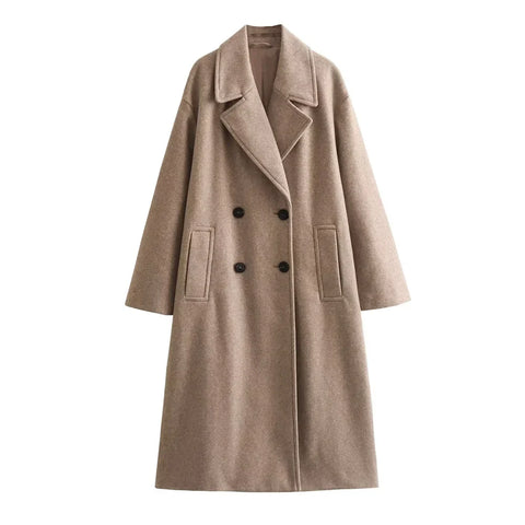 Autumn/Winter New Women's Wear New Fashion Casual Versatile Soft Loose Long Coat Coat