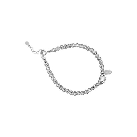 925 Sterling Silver Round Bead Bracelet Simple Temperament Geometric Shape Bracelet Birthday Gift Women's Exquisite Jewelry