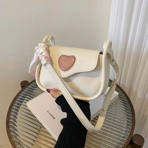 New Design Sling Bag Women Korean Style Cute Shoulder Bag Soft Leather Crossbody Bag Underarm Bag