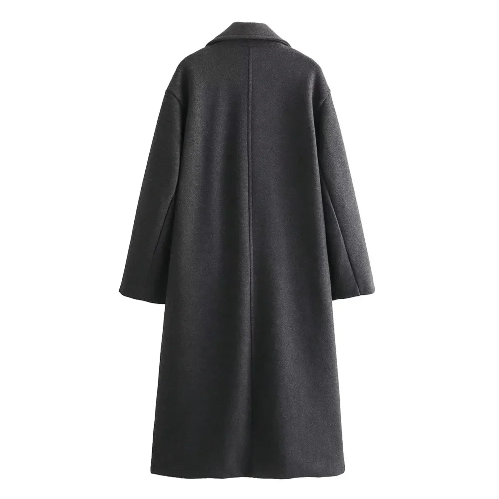 Autumn/Winter New Women's Wear New Fashion Casual Versatile Soft Loose Long Coat Coat