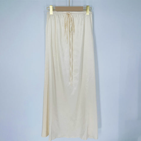 High Waist Loose Female Long Skirt Solid Casual Elegant Streetwear Fashion Lace-Up Slim Y2k Outfits For Women Maxi Skirt