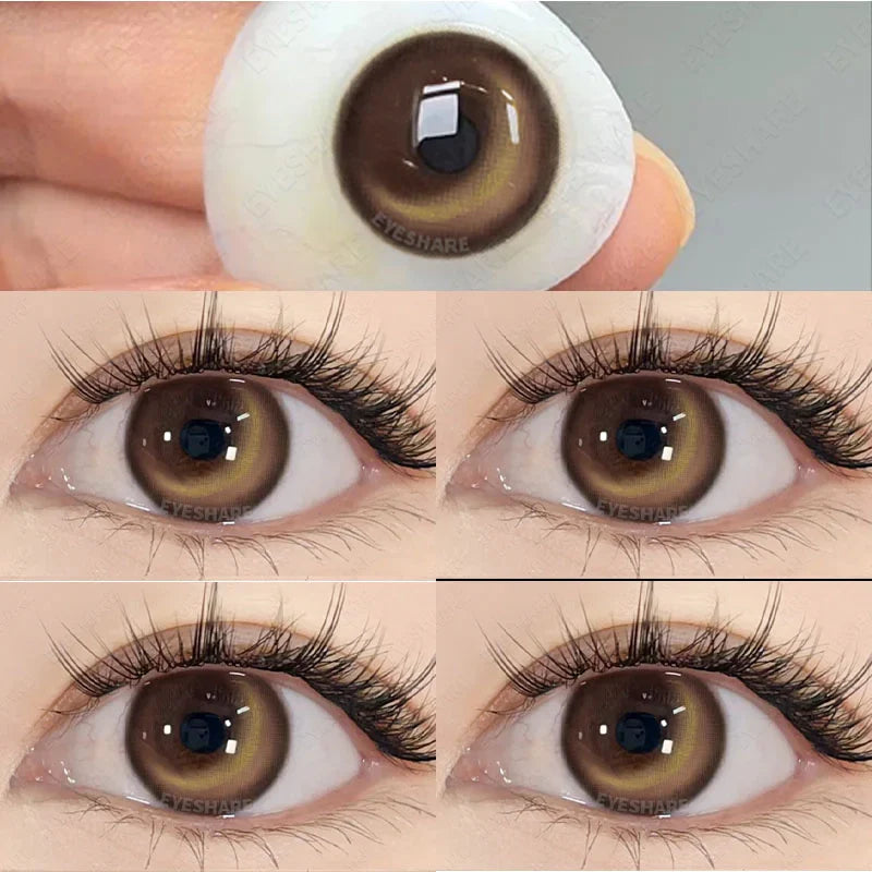 1 Pair Colorcon Korean Lenses Color Contact Lenses for Eyes Purple Lenses Blue Eye Lenses Brown Lenses Yearly Contacts