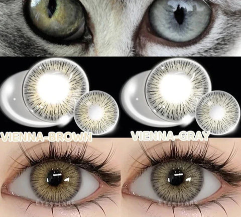 1 Pair Natural Colore Contact Lenses Color Contact Lenses for Eyes Blue Lenses Big Eye Lenses Yearl Eye Contacts Lenses