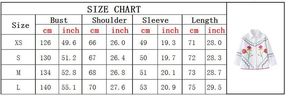 Spring Autumn Women Loose Shirts Jackets Coats Fashion Floral Embroidery Female Vintage Street Jacker Outerwear