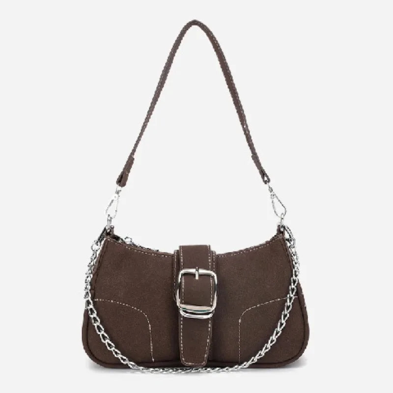 Women's Shoulder Bags Vintage Solid Color Underarm Bag Chain Designer Crossbody Bags Girls Handbags and Purse Сумка у2к