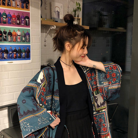 Chiffon Blouse Women Women's Summer Tunic Vintage Clothes Female Hawaiian Shirt with Short Sleeve Harajuku Top Women
