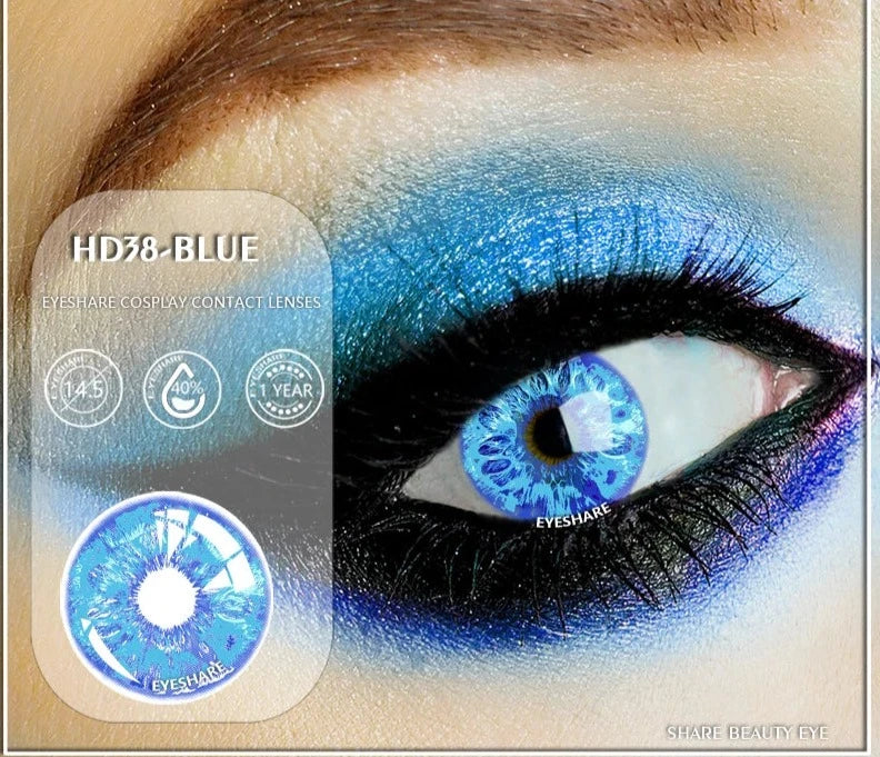 1Pair Color Contact Lenses for Eyes Cosplay Contact Lenses Crazy Lenses Halloween Eye Lenses Yearly Lense Fast Delivery