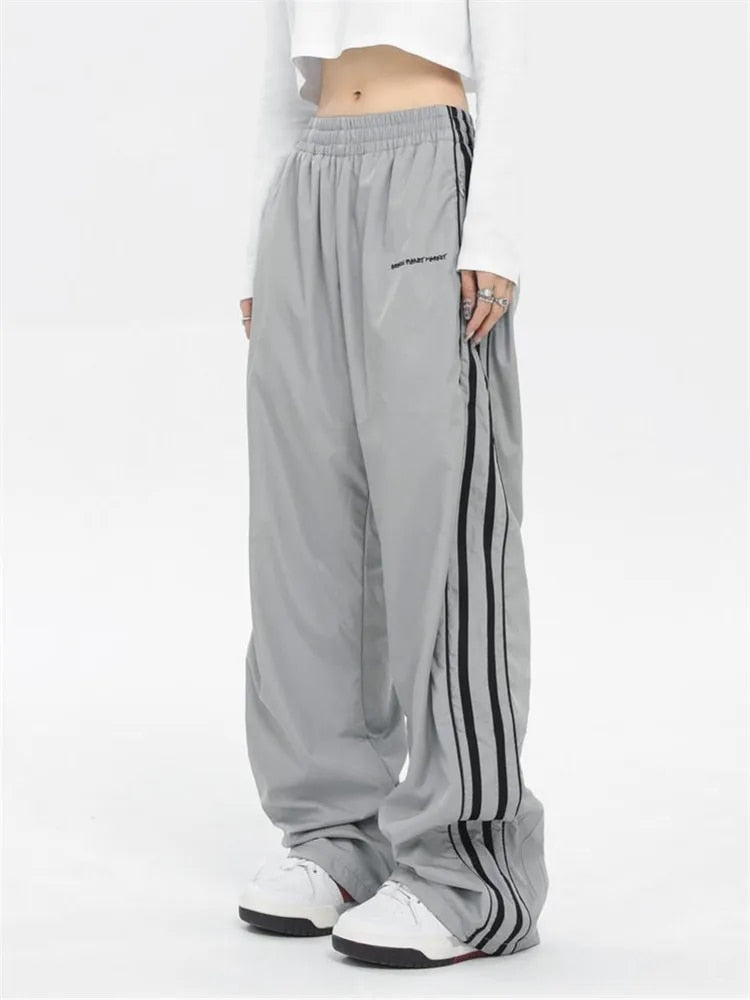 Casual Baggy Sweatpants Women Korean Harajuku Oversize Wide Leg Cargo Pants Joggers Hip Hop Streetwear Female Trousers