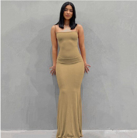 European and American Fashion Classics Women's Clothing Personalized Sling Flat Mouth High Girl Kardashian over the Knee Mop Dre