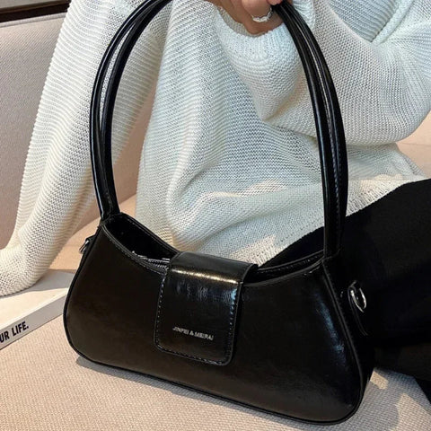 Luxury Shoulder Bags Pu Leather Underarm Crossbody Bag Women Summer Fashion Simple Shoulder Handbag and Purse