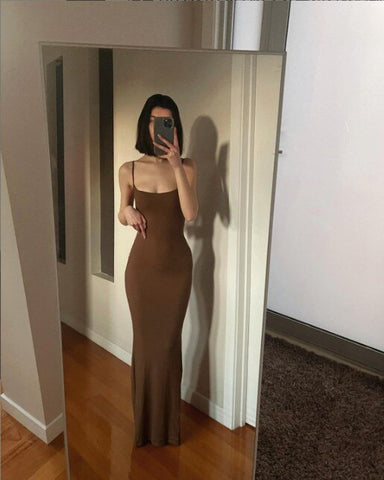 European and American Fashion Classics Women's Clothing Personalized Sling Flat Mouth High Girl Kardashian over the Knee Mop Dre