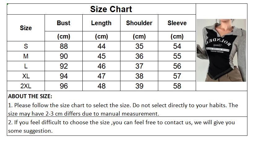 Vintage Y2k T Shirts Women Harajuku Long Sleeve Kpop Tees Slim Irregular Aesthetic Top Korean Fashion Streetwear T-shirts