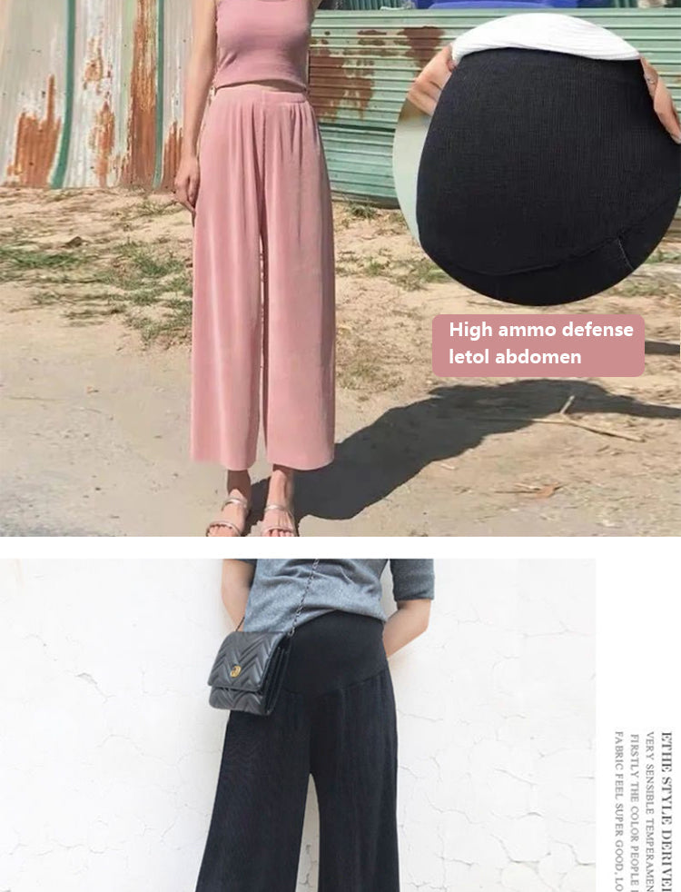 Pbong mid size graduation outfit romantic style teen swag clean girl ideas 90s latina aestheticMaternity Pants Loose Casual Wide-leg Trousers Pregnant Women Wear Leggings In Summer Plus Size Maternity Clothes