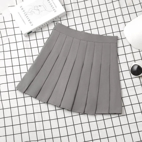 Brown Skirt Ladies Summer Clothes Women's High Waist Harajuku Korean Style Black Mini Pleated Skirt For School Girl Uniform